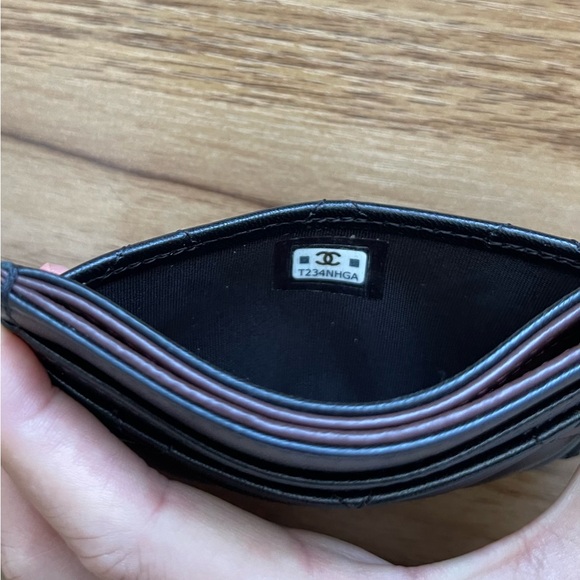 Authentic Chanel CC Lambskin Card Holder - Picture 6 of 8